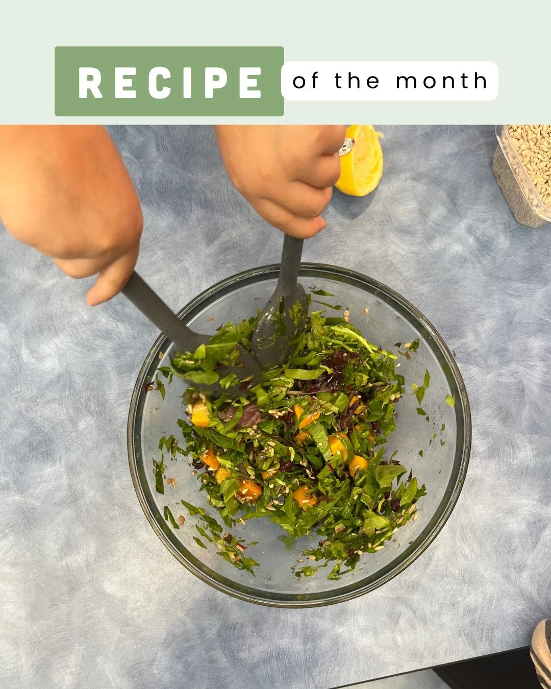 😋 Delicious salad alert! This month, our Curious Cooks are learning about winter squash. Try this tasty roasted squash salad recipe for yourself and see if you like it as much as our Park City elementary students do. Learn more about Curious Cooks a
