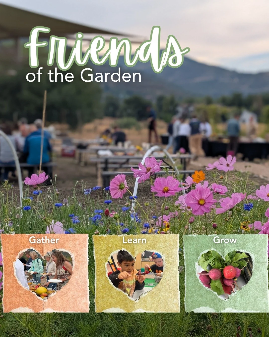 Let&rsquo;s be friends! Being a Friend of the Garden, SCG + EATS&rsquo; new membership program, means that you believe in growing food access equality, helping children learn healthy eating habits for life, and gathering together to build our communi