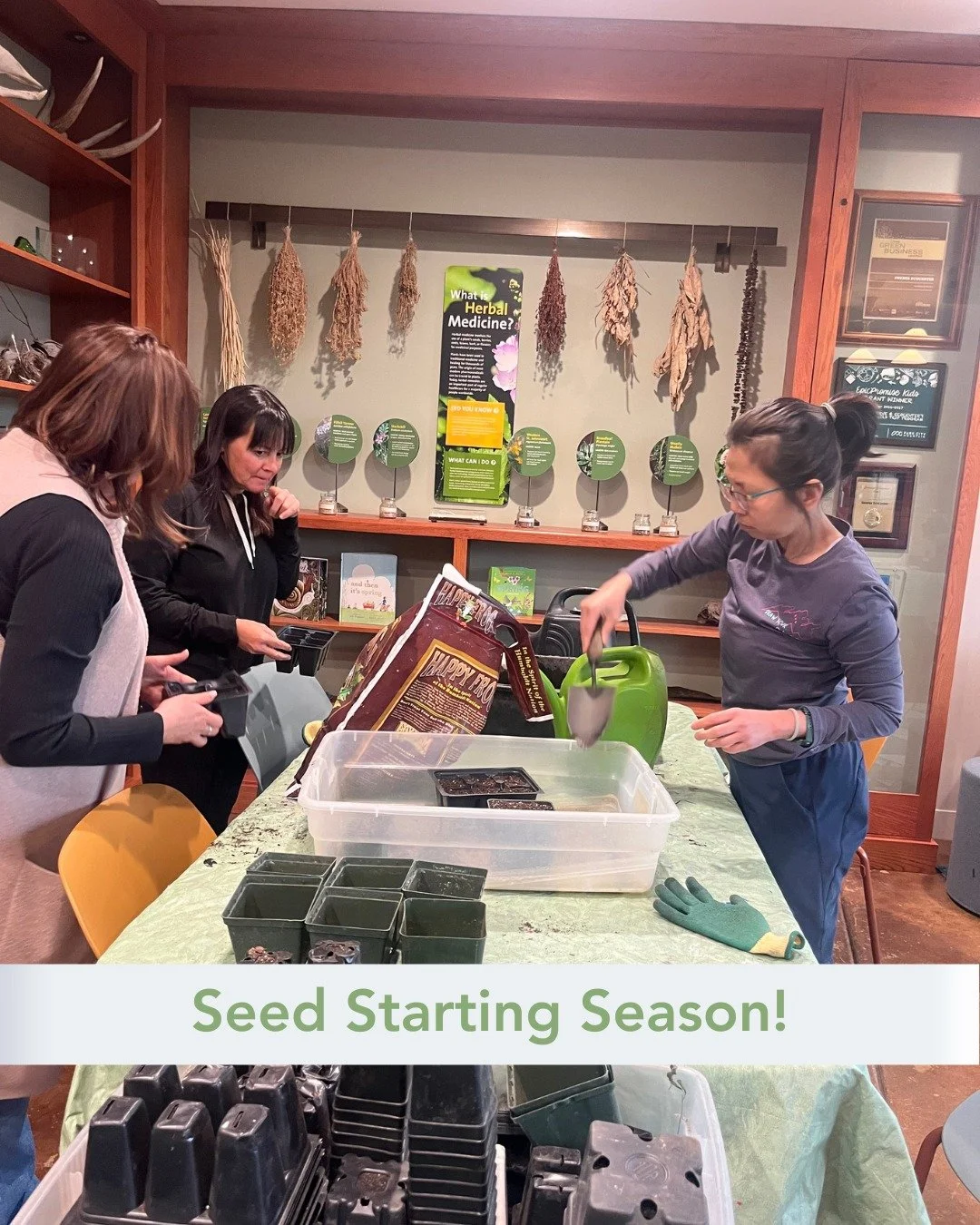 Shout out to@swanerpreserve for hosting our Seed Starting class last week. Participants learned about potting mix, water needs, and how to get seeds started indoors. Don't miss our next class: Preparing Your Garden on May 14th. Register at the link i