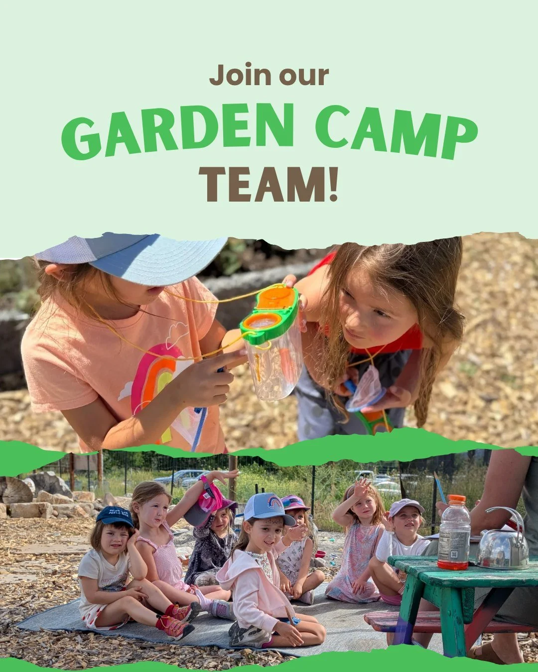 😎Our Garden Education Team is seeking two Garden Camp Counselors to assist with our preschool camp and our elementary camp this summer. These are outdoor, high-energy, extra sunshine, get your hands dirty kind of job. Learn more and apply at the lin