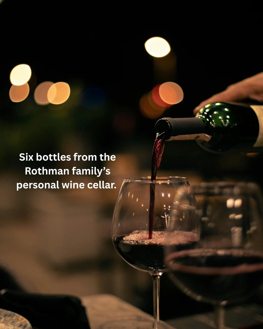 🍷 Calling all wine lovers! Here&rsquo;s a look at another special item up for grabs in our Farm to Fork auction lineup:

A Cellar of Distinction: Six exceptional bottles hand-selected from Glenn and Susan Rothman's personal collection. A rare pour, 