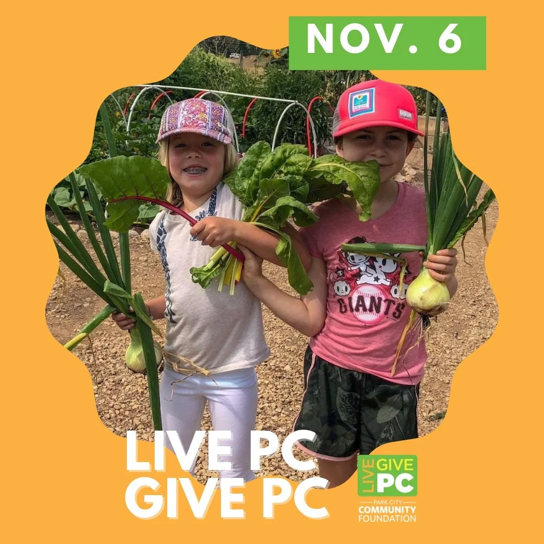 🧡💚Live PC Give PC is just two weeks away, and we're getting ready for Park City's biggest day of giving!🧡💚

Your support helps Summit Community Gardens + EATS bring hands-on food education to local students, provide fresh produce to families expe