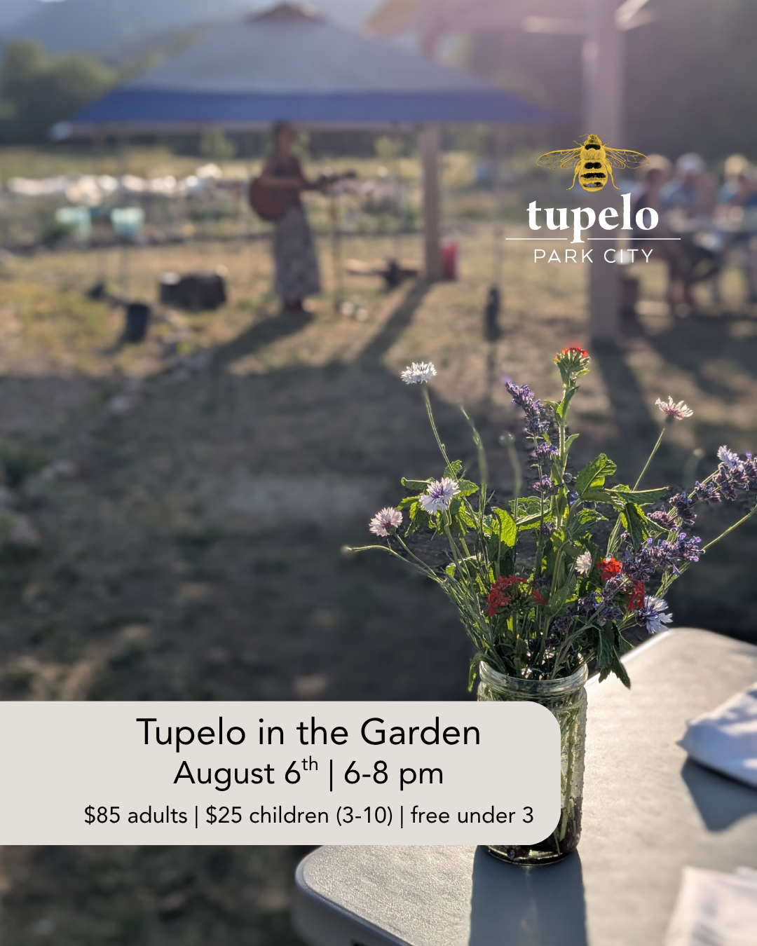 Sabores del mundo, raíces de montaña: Cena en el jardín con Tupelo