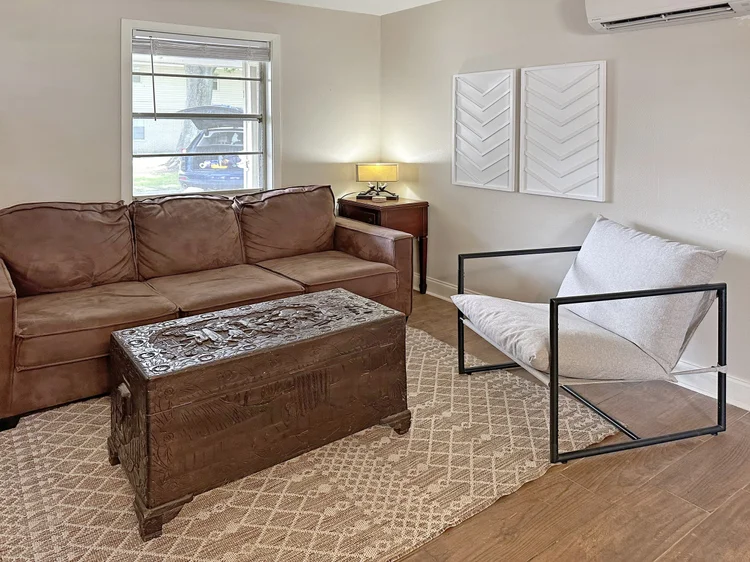 Living room in a one-bedroom Arlington Rentals apartment