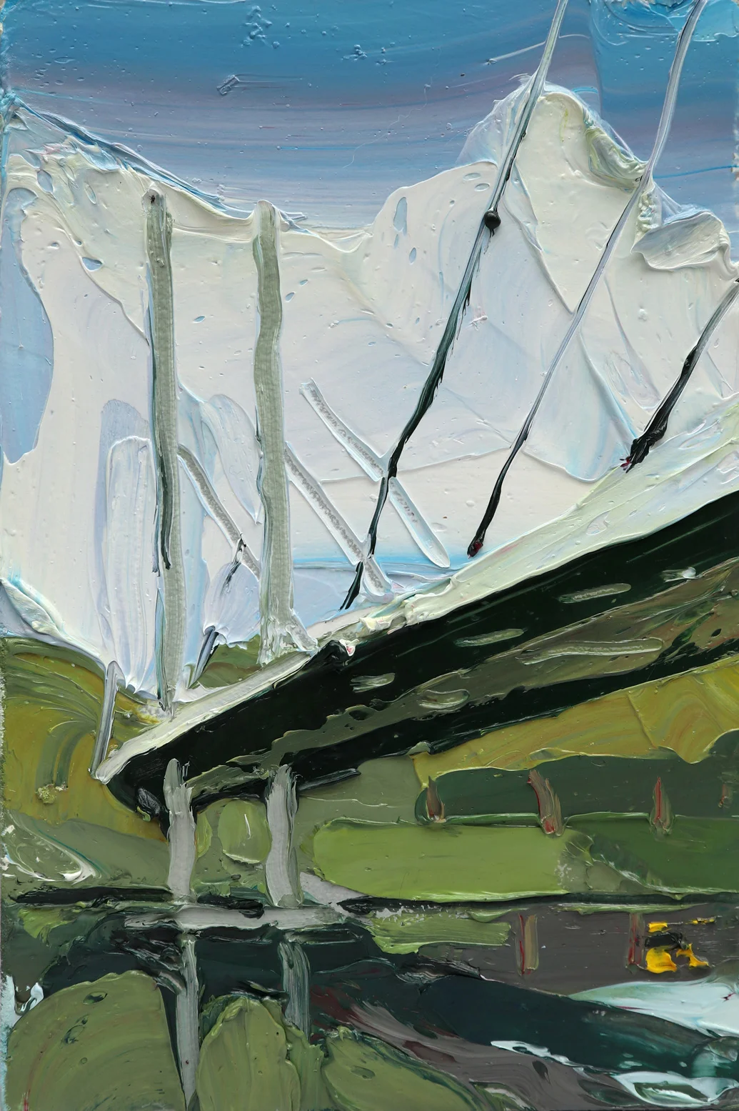 From A Distance SOLD - 2017 - Oil on Board - 300x200