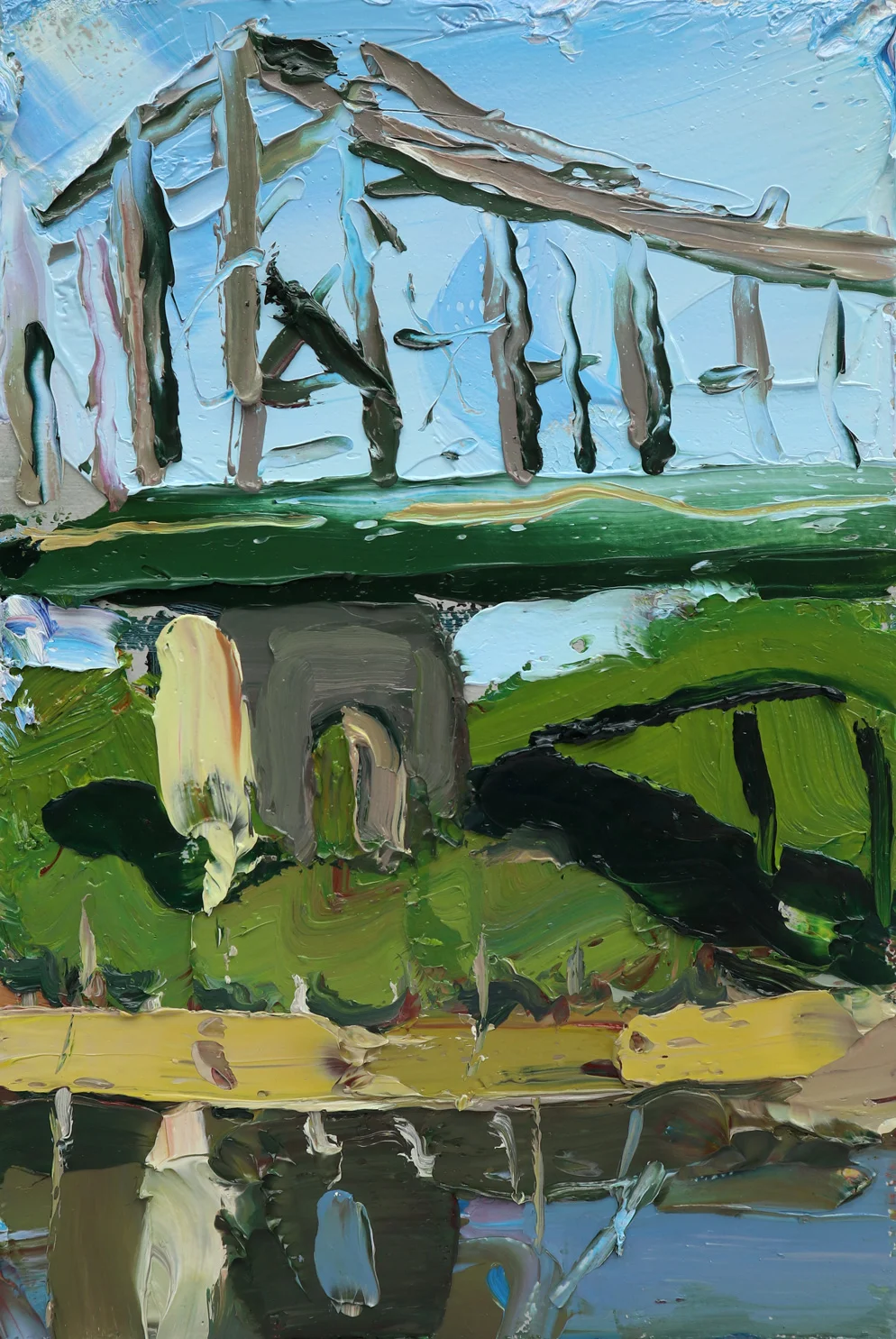 Bridging The Gap SOLD - 2017 - Oil on Board - 300x200