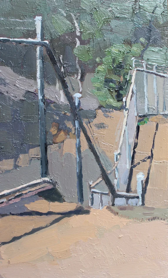 Sittin' On The Fence SOLD - 2015 - Oil on Board - 330x200
