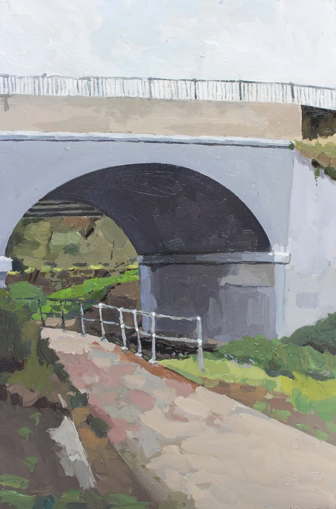 Under The Bridge $1320 - 2015 - Oil on Board - 600x400