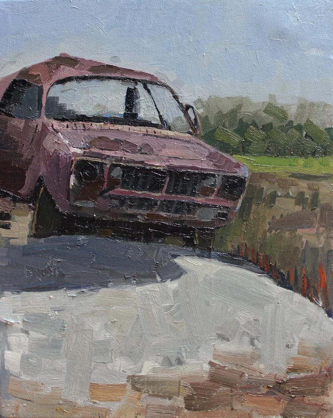 Look At Me I'm King Of The World $600 - 2015 - Oil on Board - 395x490