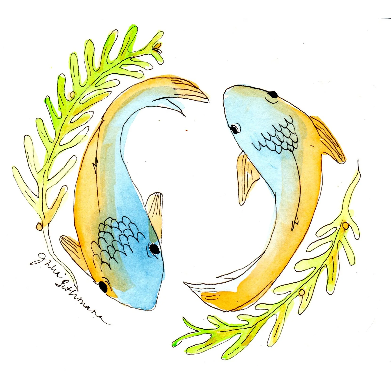 Two Fish and Kelp ©JuliaBethmann2018