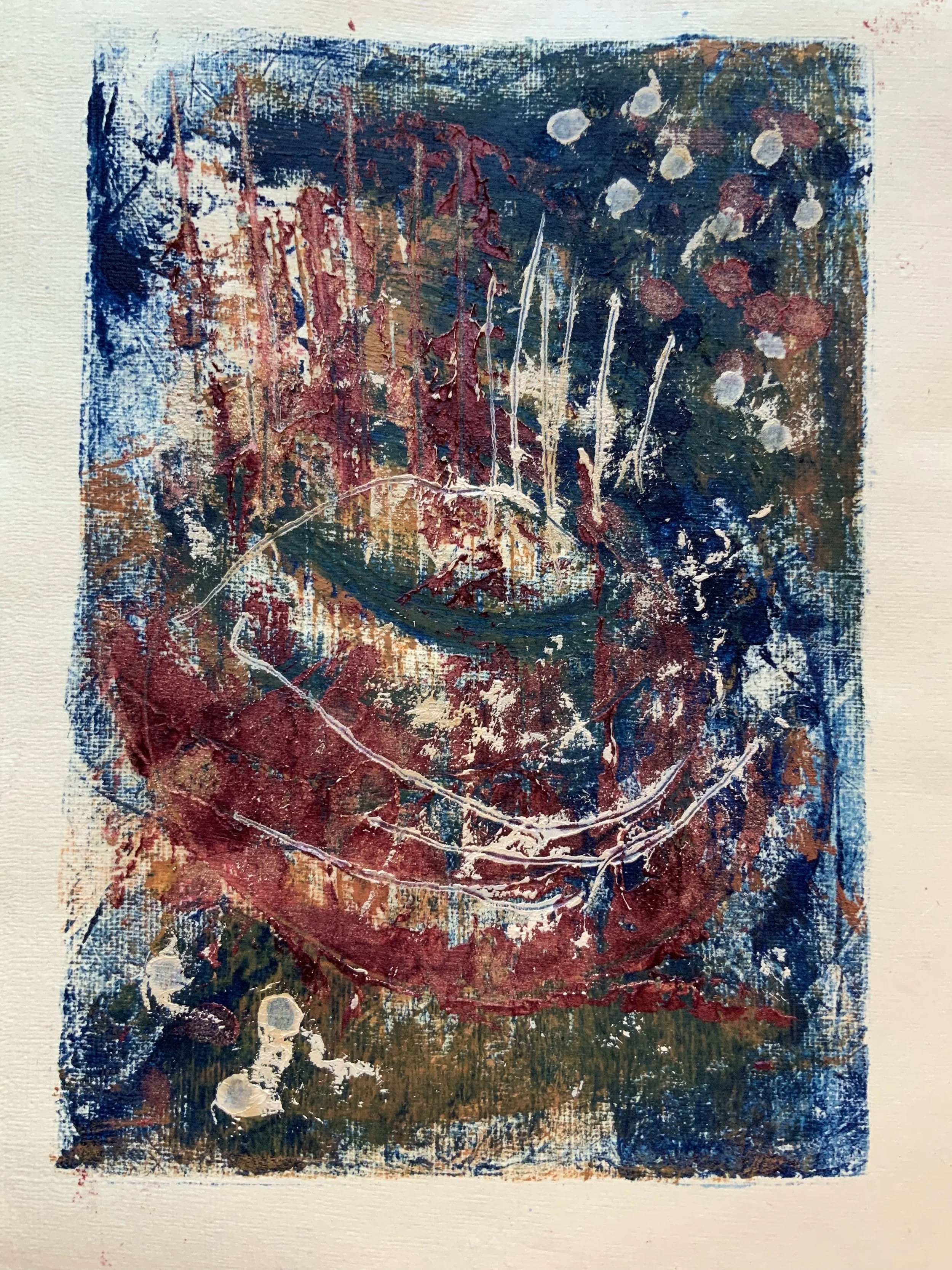 Marsh Side, from the line and pattern series, monotype 2019