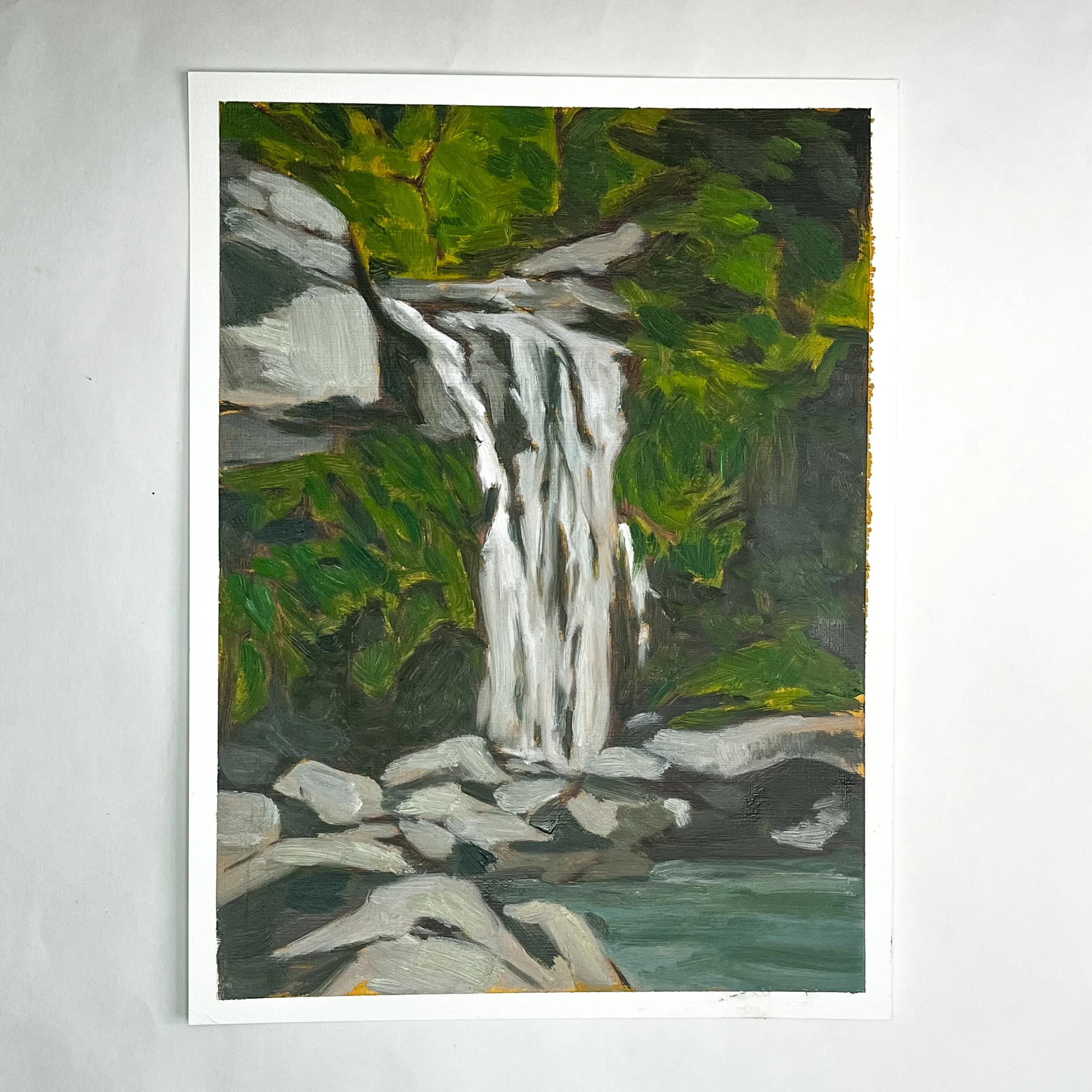 Waterfall and rocks