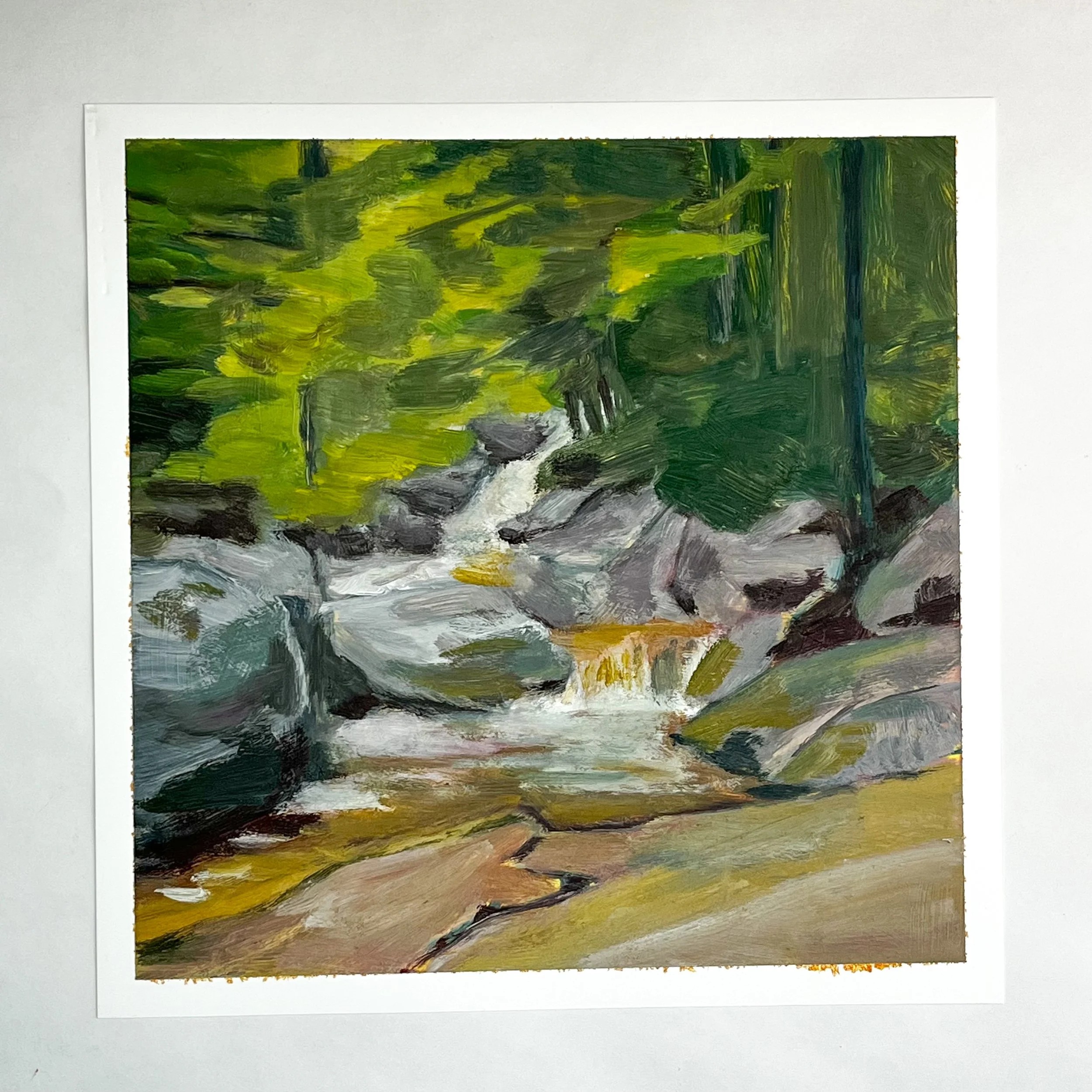Rushing waterfall