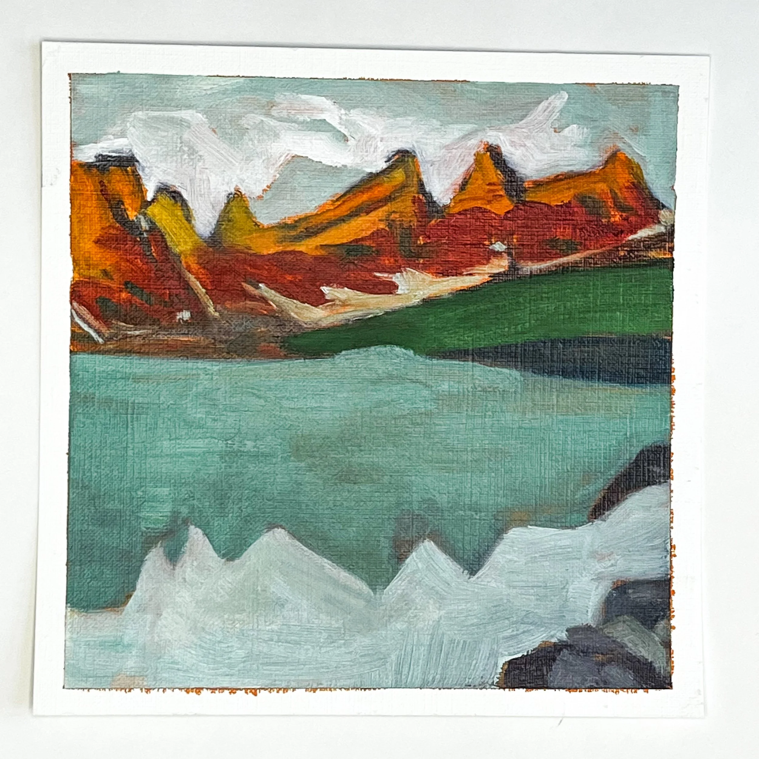 Stark Contrasts - Mountains and Clear Ice