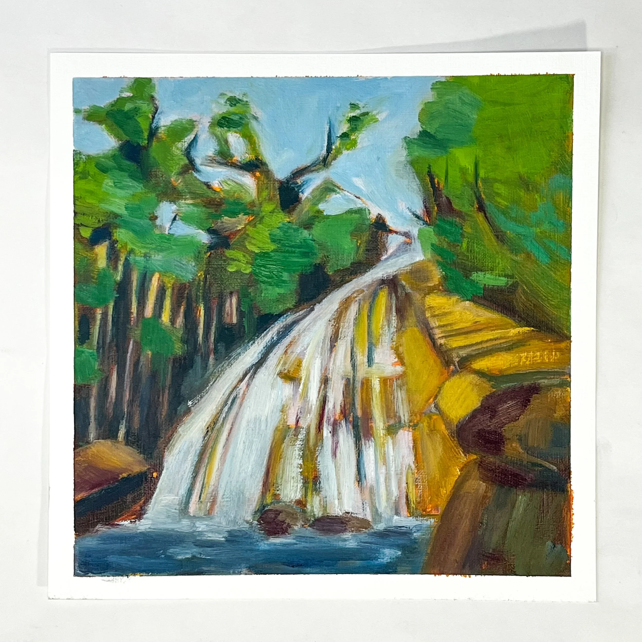 Waterfall and rocks