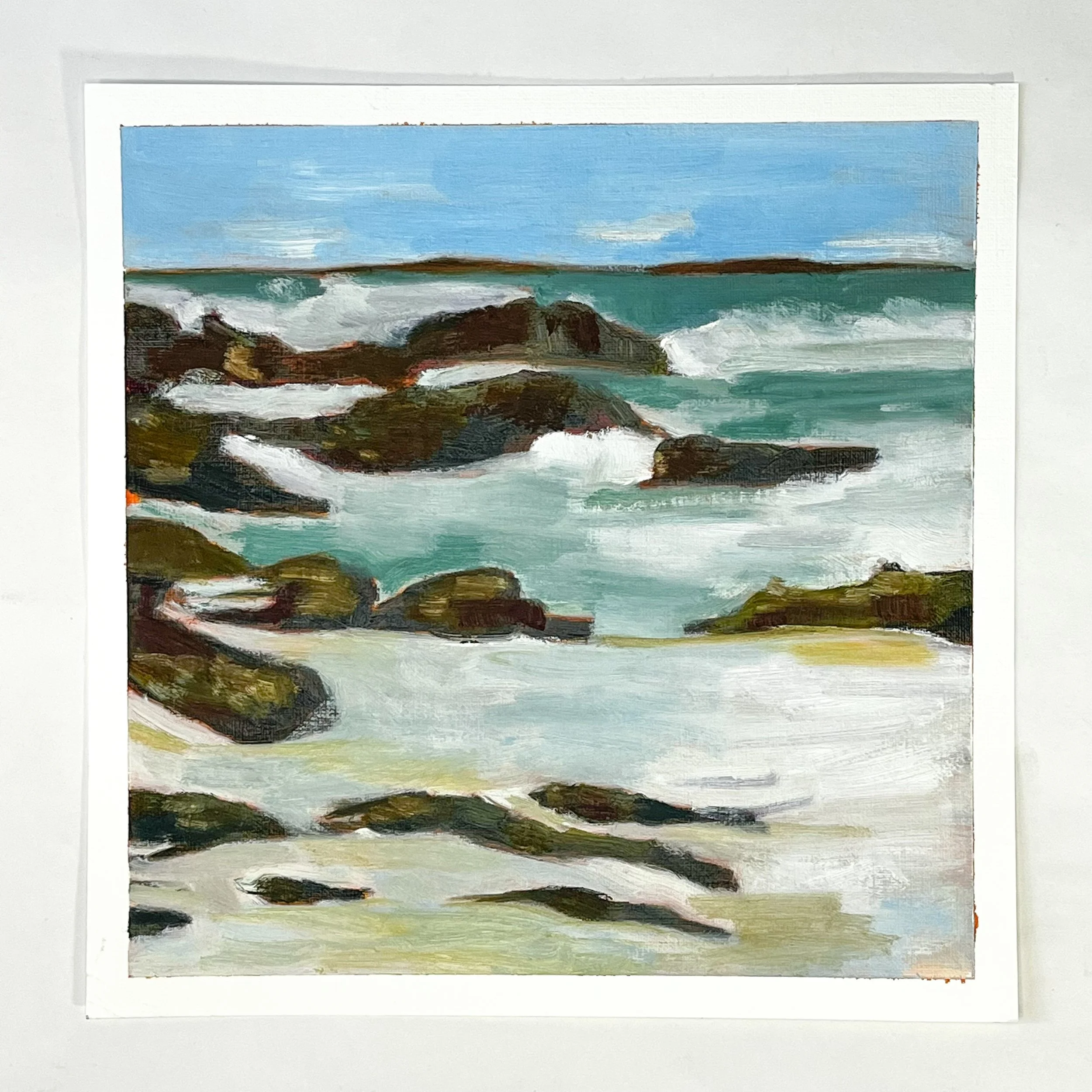 Waves crashing