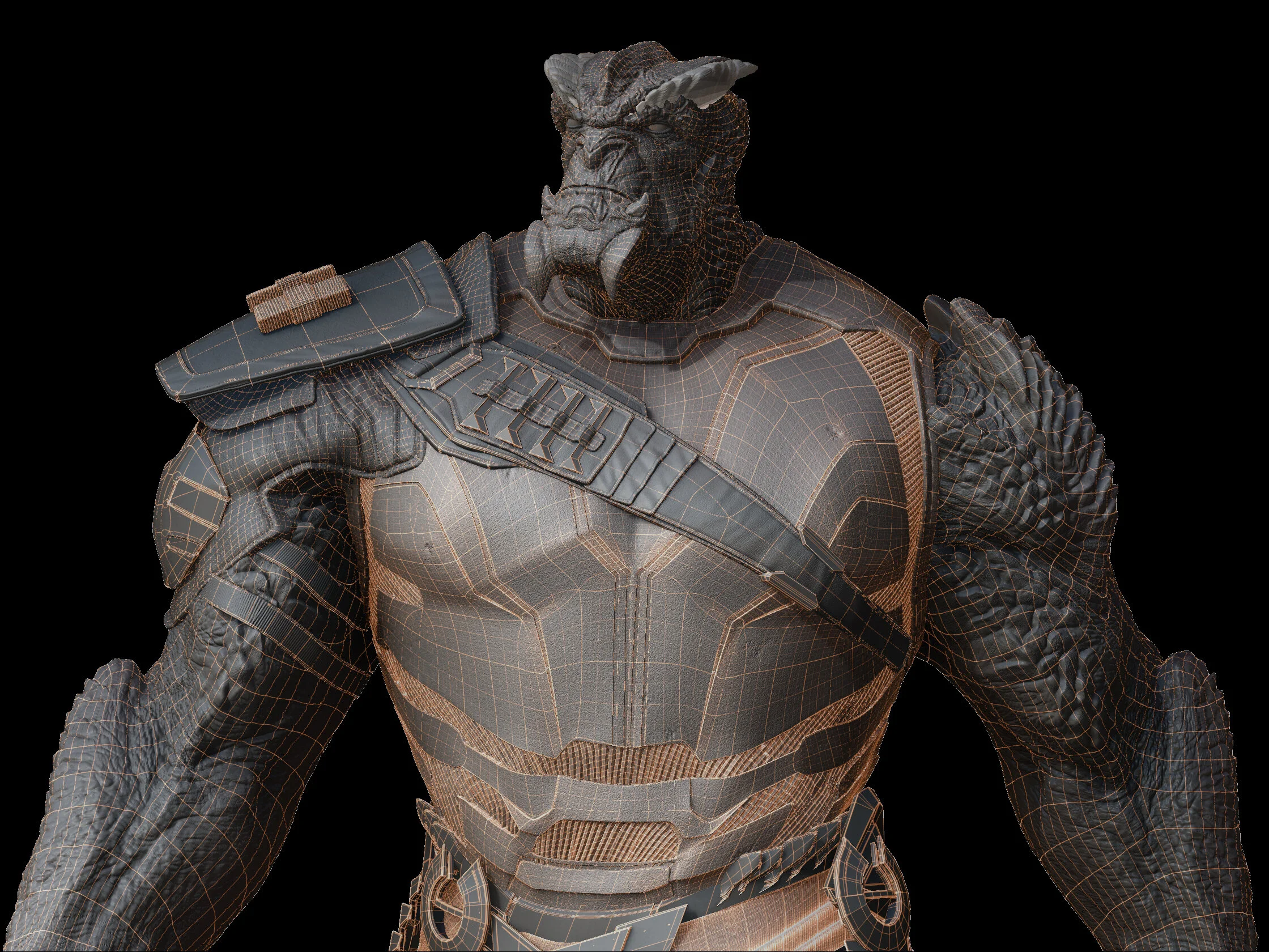 Wireframe of Armor