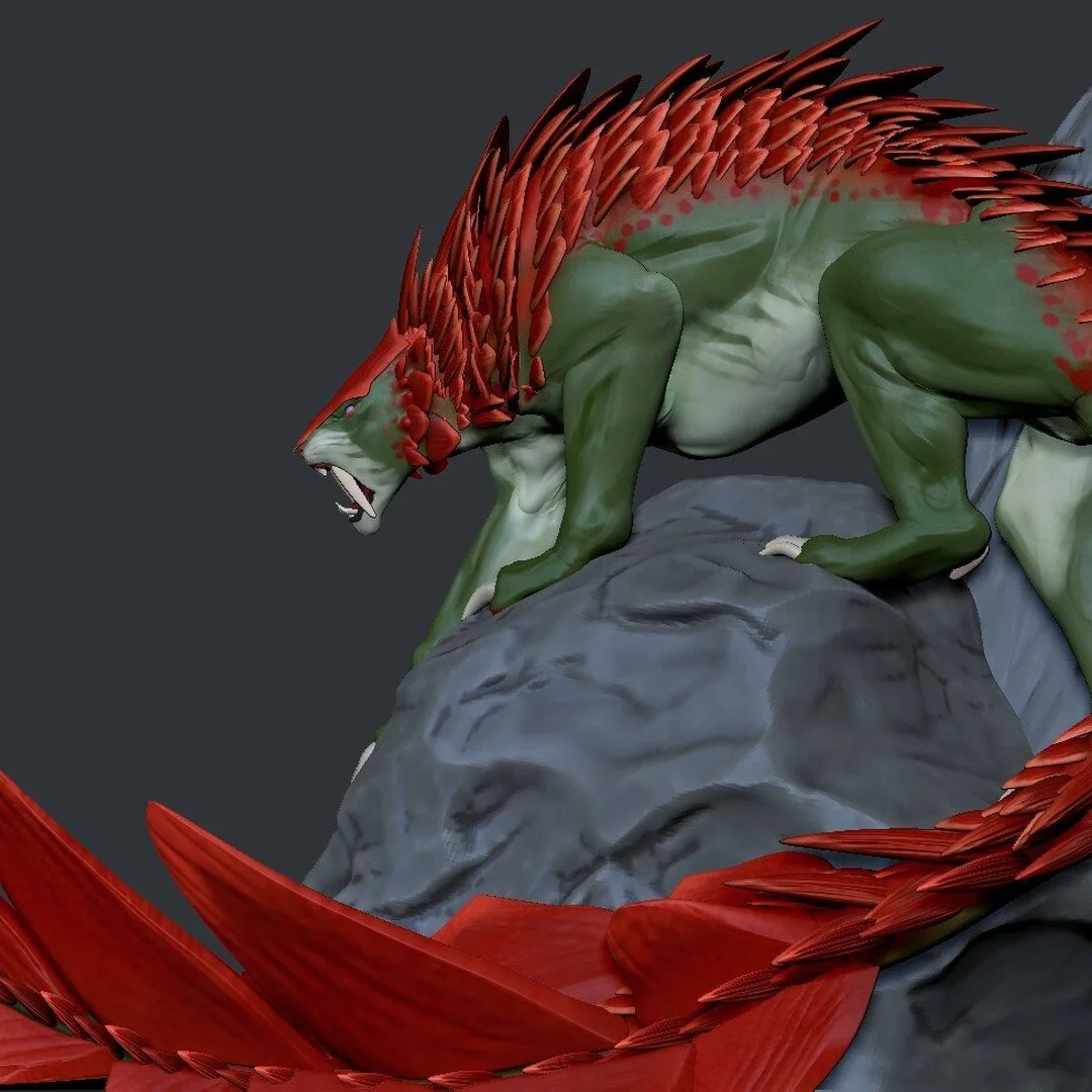 Here is the last Archetype sculpt I did for the @gnomon_school streams on Tues 4pm-6pm 
The Pangolion!
#characterdesign #creaturedesign
#zbrush #sculpting