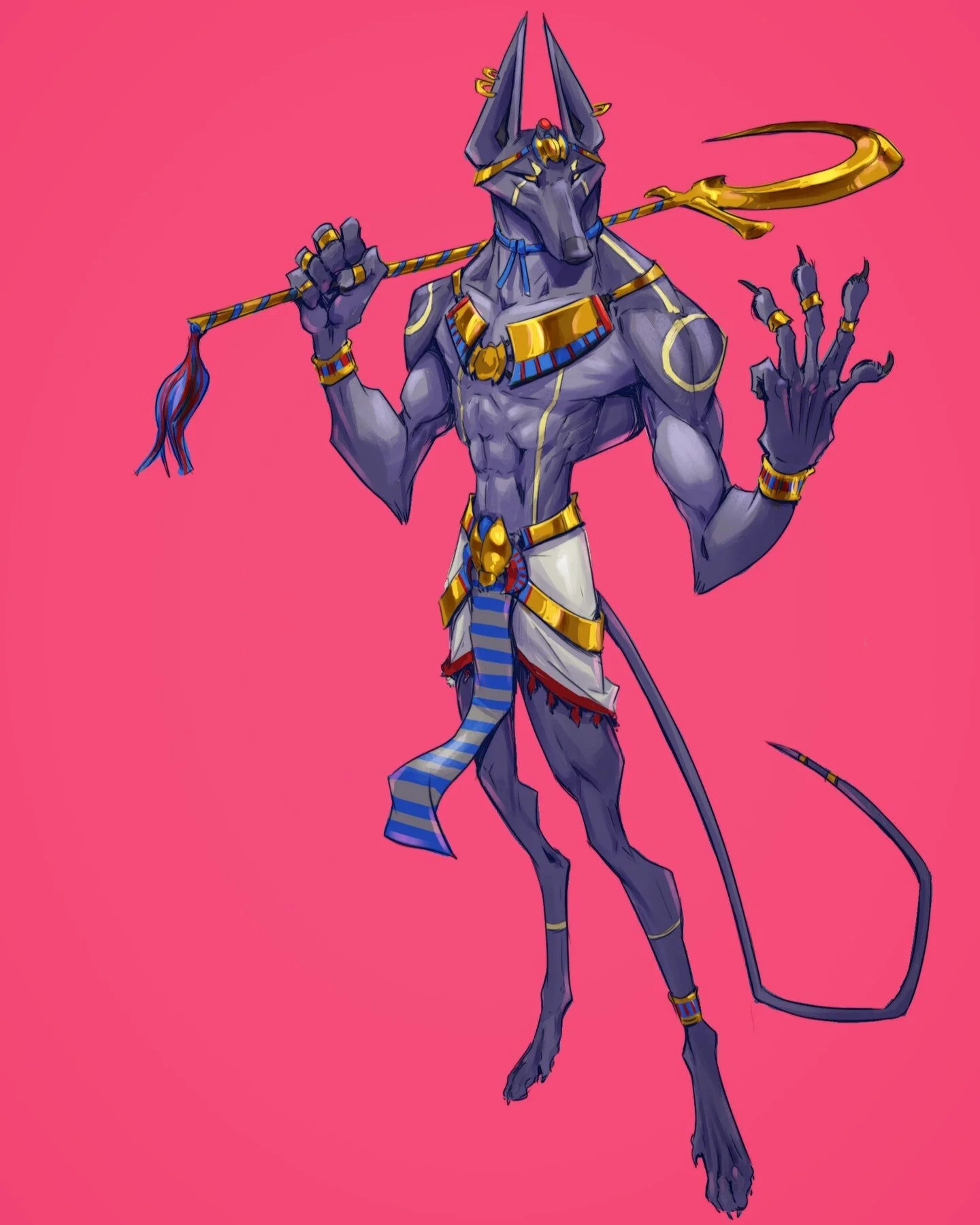 Anubis has always been a favorite of mine. Need more Egyptian mythology in my life
#characterdesign #egyptiangods #anubis #digitalart #jackal