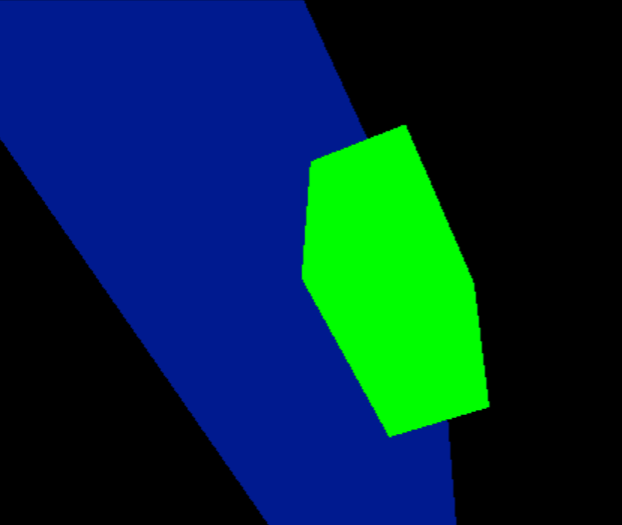 Forever Spinning. Two objects being constantly redrawn by the "update" function. 60 times a second to be more exact.
