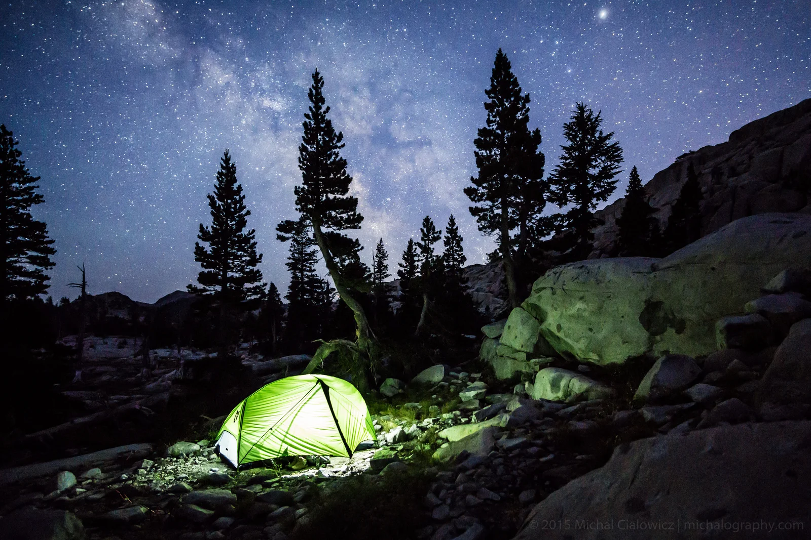 Camping Under the Milky Way (Sony A6000 + Rokinon 12mm f/2.0)