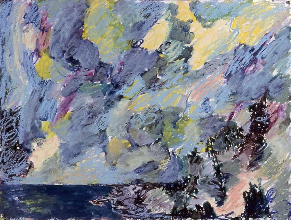 Mainescape, (painted drawing)