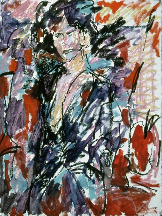 Study For Jacksie, (painted drawing)