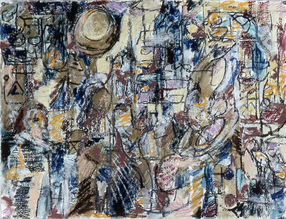Study For The King Before Osiris, (painted drawing)