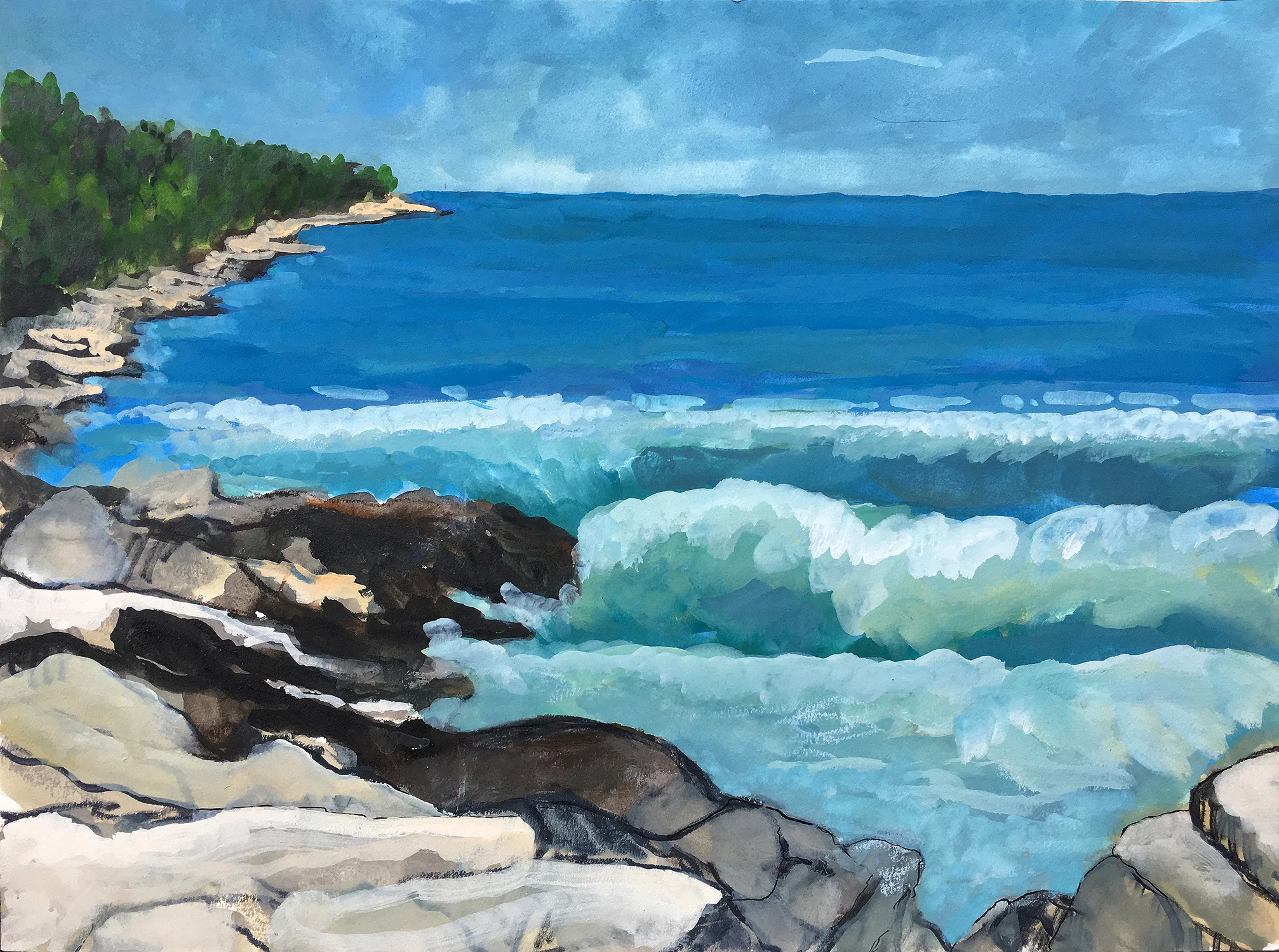 Wave Action At Schoodic