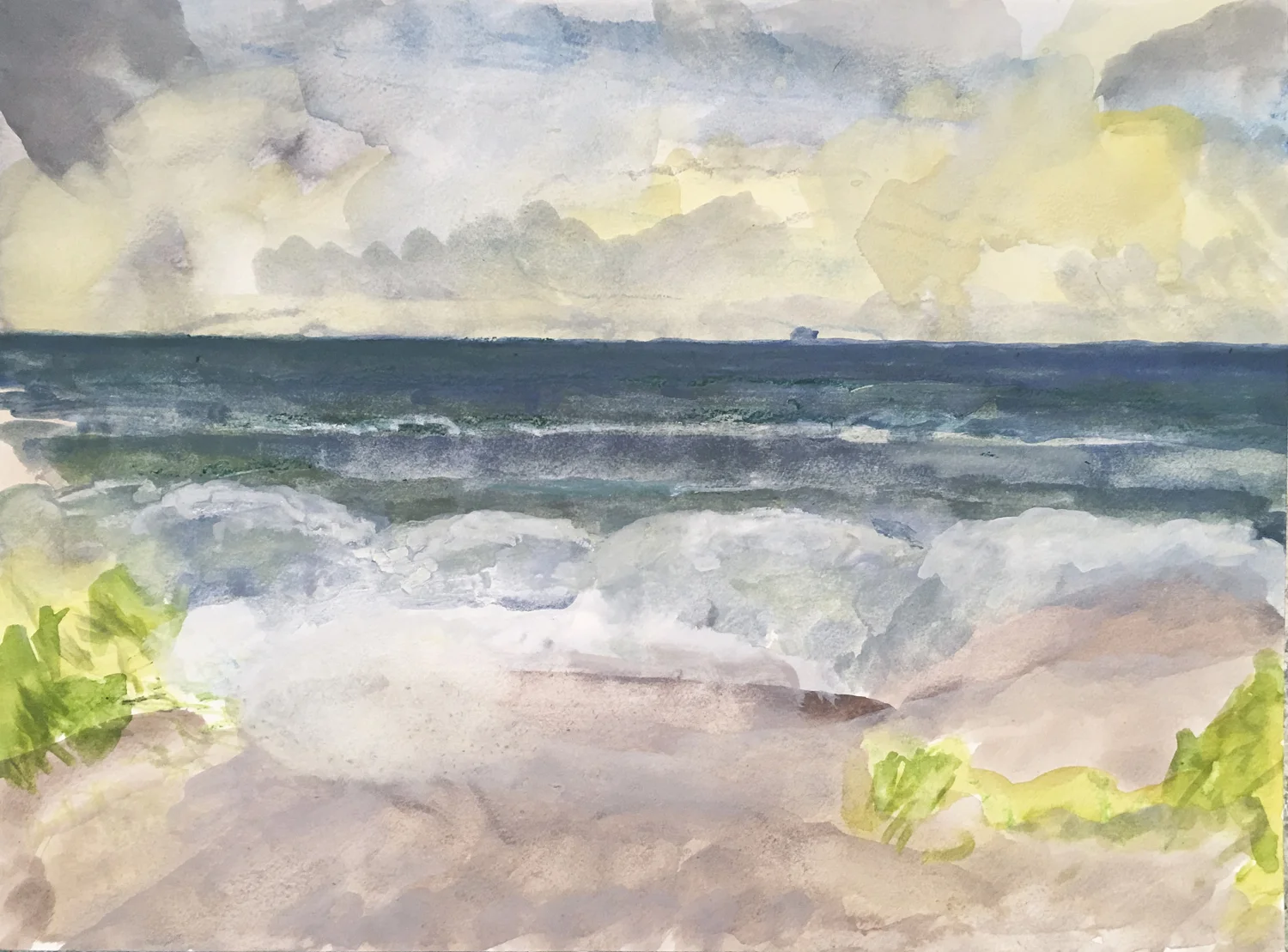 Atmospheres at Ft Tilden (ship receding)
