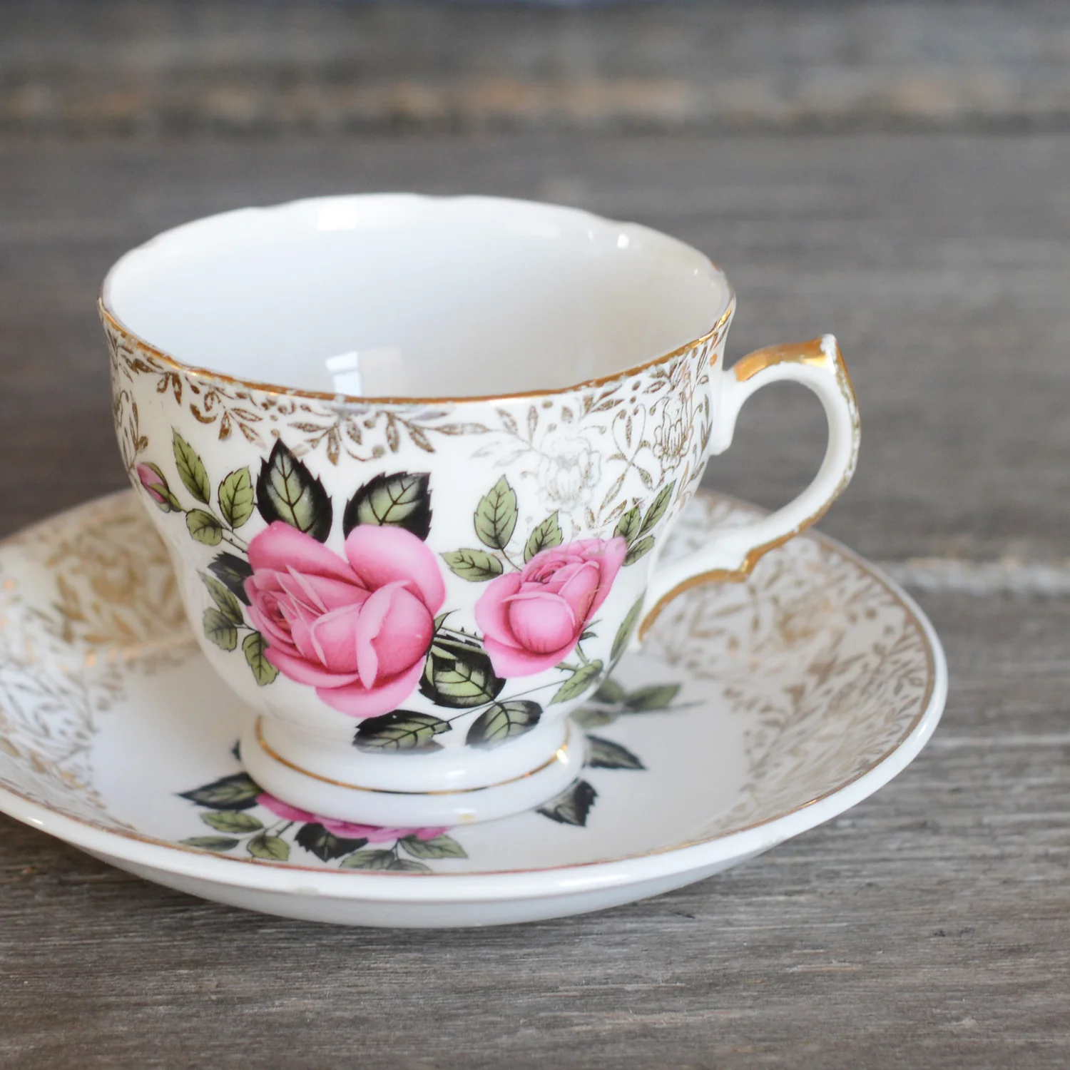 maley tea cup and saucer - 3 available