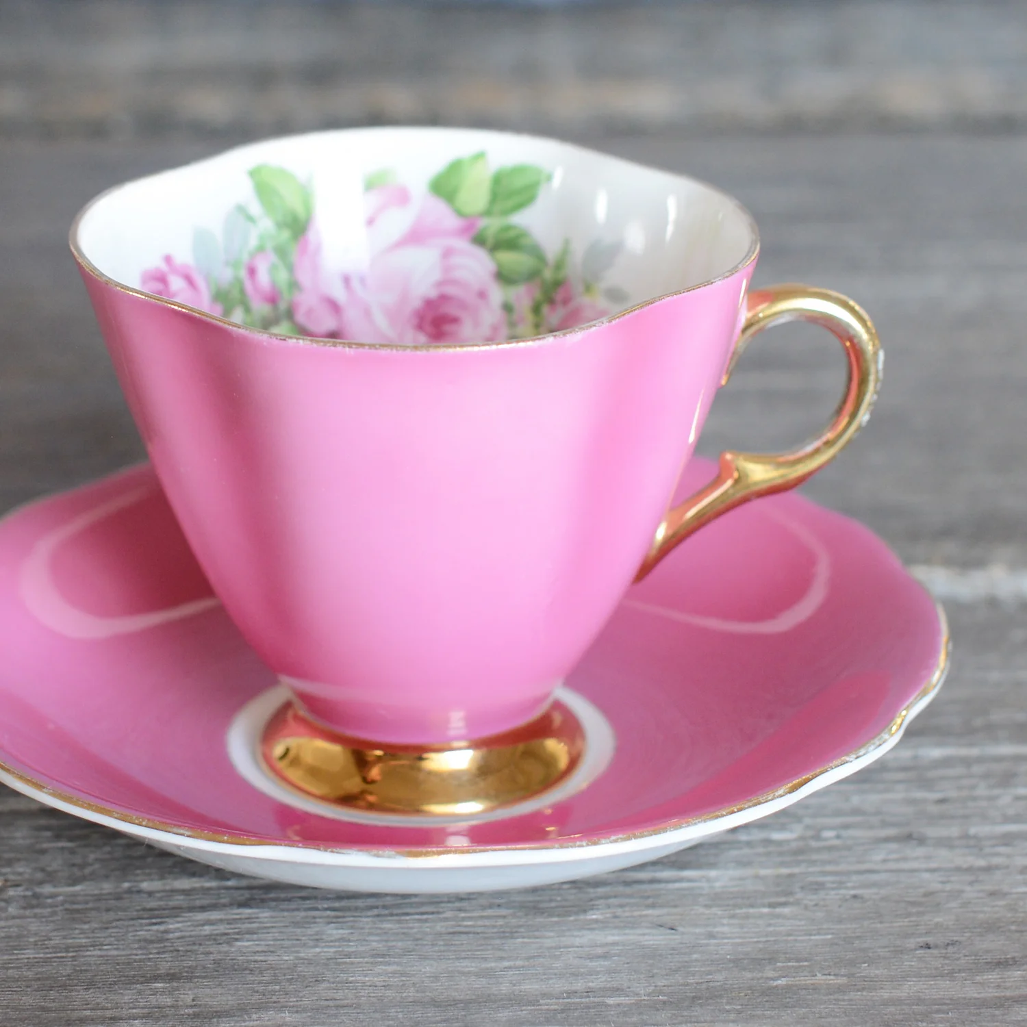 tudor tea cup and saucer