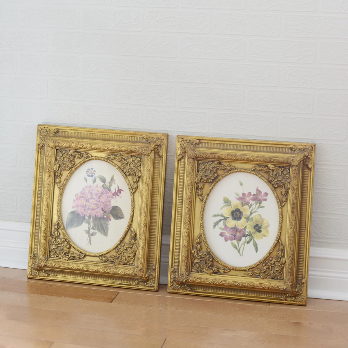 8” x 10” floral frames - 2 available