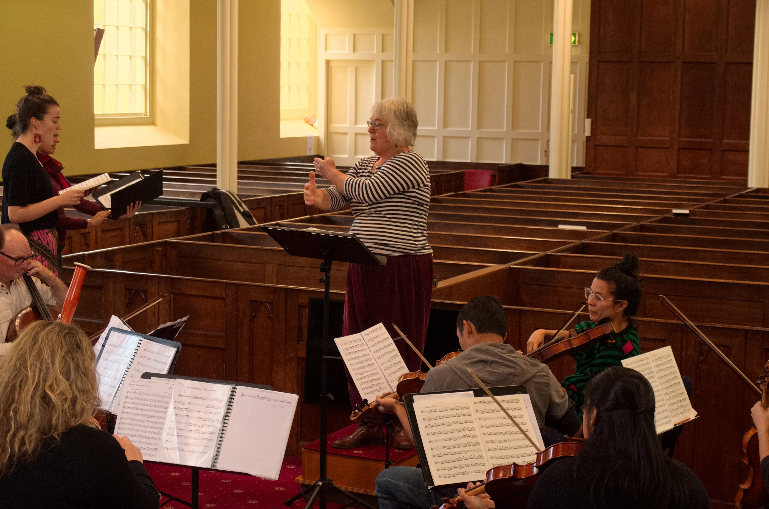 Rehearsing for “ A feast of Baroque”. 24 Nov. 2018