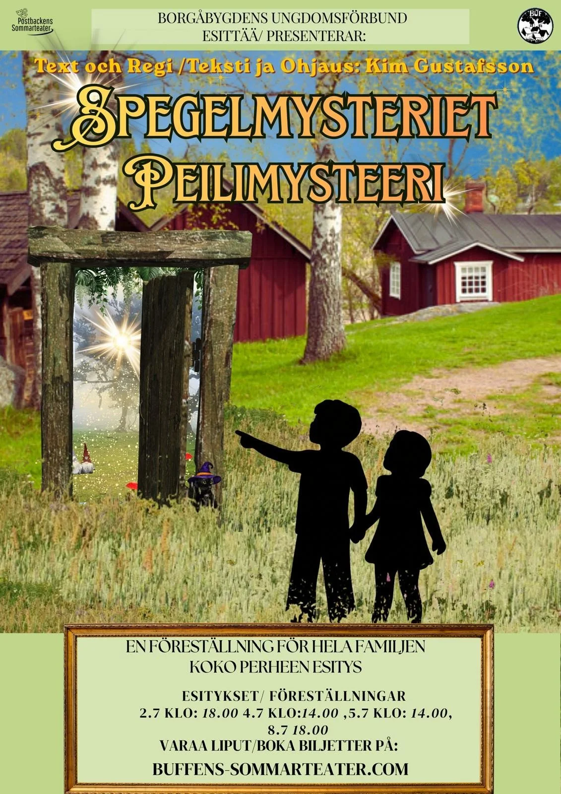 Familjeföreställningen Spegelmysteriet - Perhe-esitys Peilimysteeri