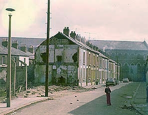 The street where I grew up in Belfast as it was being steadily demolished in the 1970s