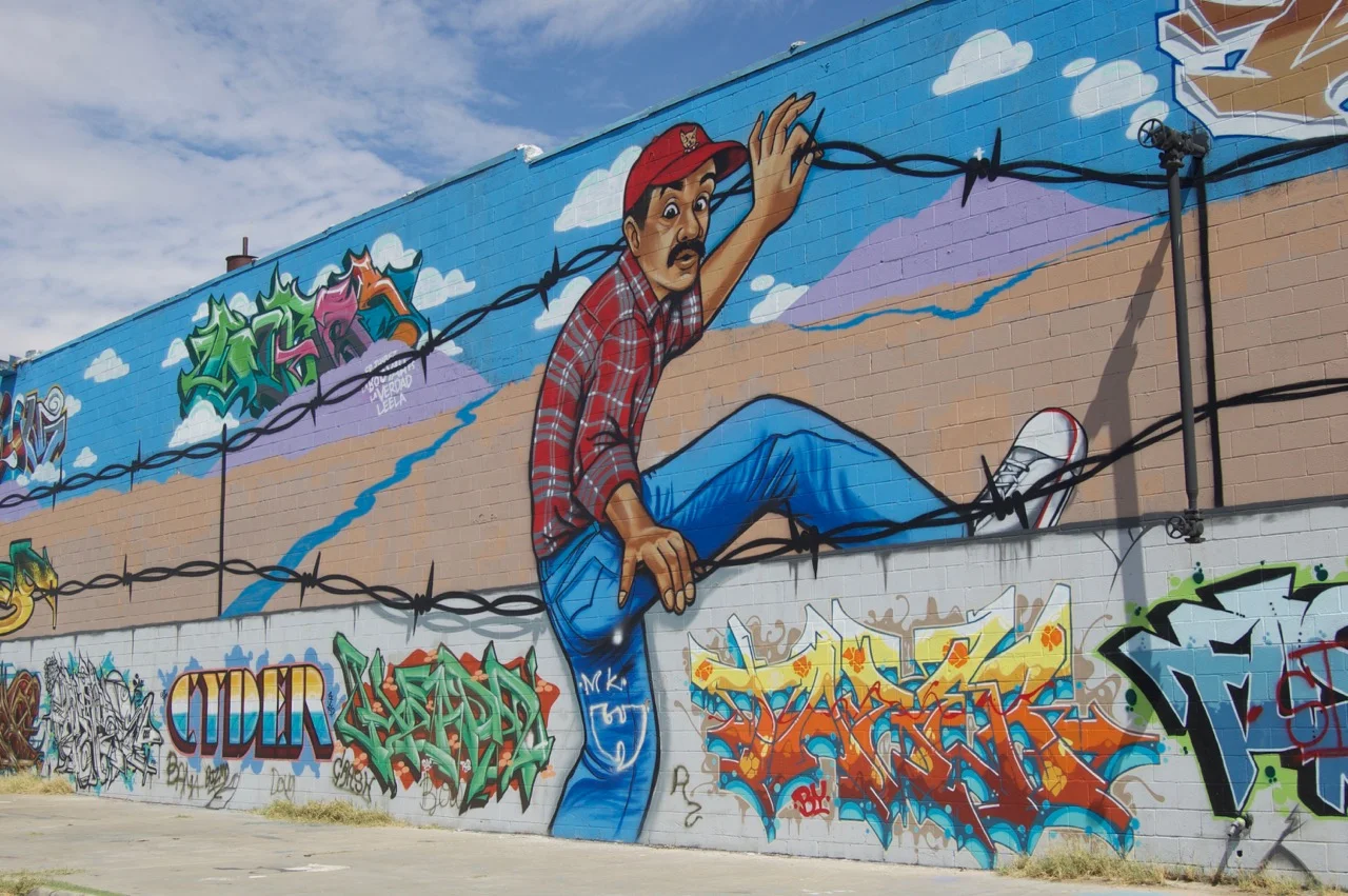 In the warehouse district west of Segundo Barrio, El Paso, TX