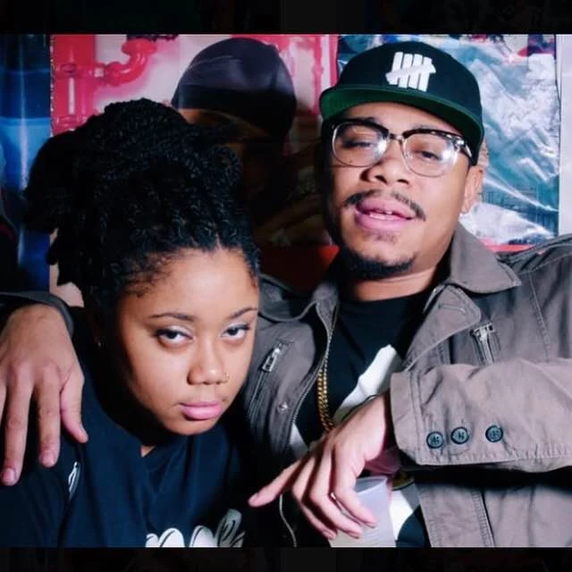 KV pictured with her late brother Rell Finesse, via Facebook