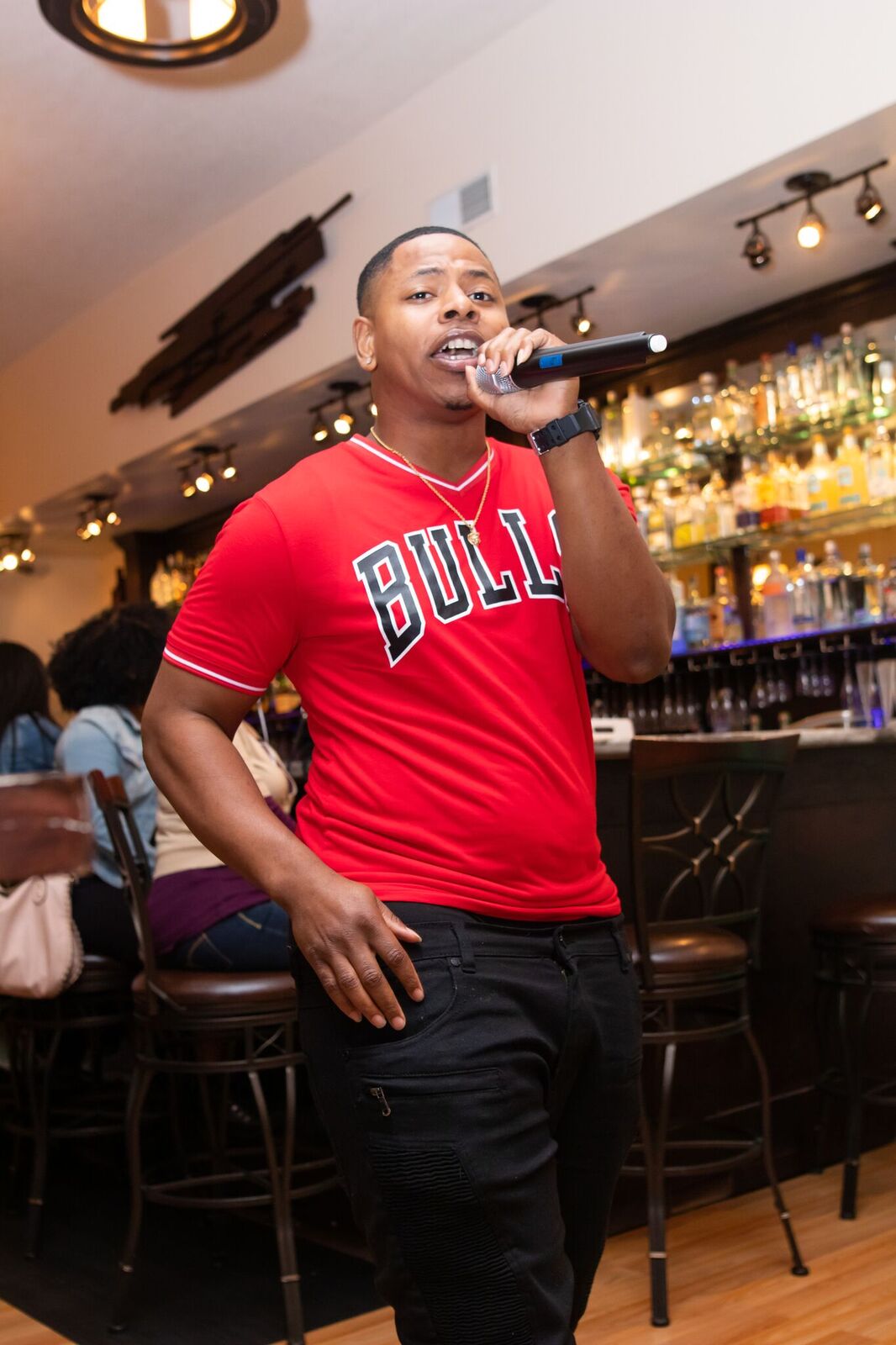 Authenticity’s very own, Willie Gee performed one of his hit songs in front of a packed house at their first live show. Photo Credit: Phillip Ellington