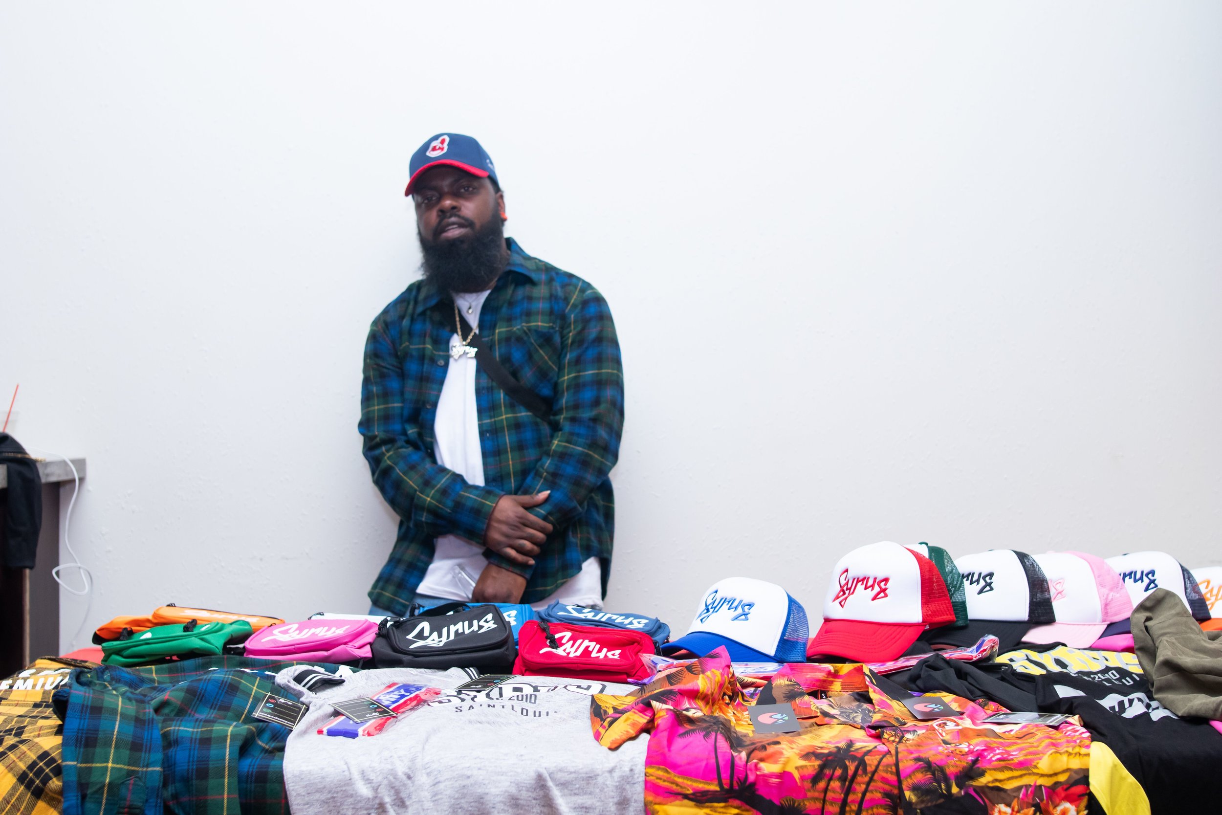 Syrus Klothing Co. , an urban clothing specializing in streetwear was one of the vendors on sight at Authenticity’s live show. Photo Credit: Phillip Ellington