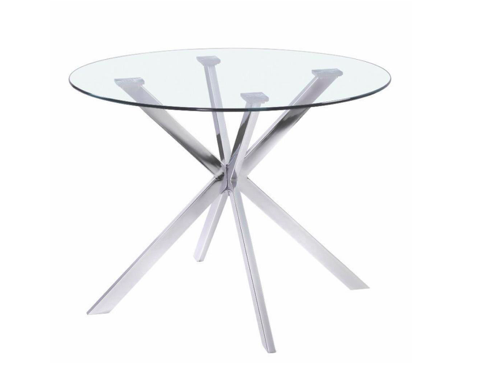 Cani Dining Table: Silver