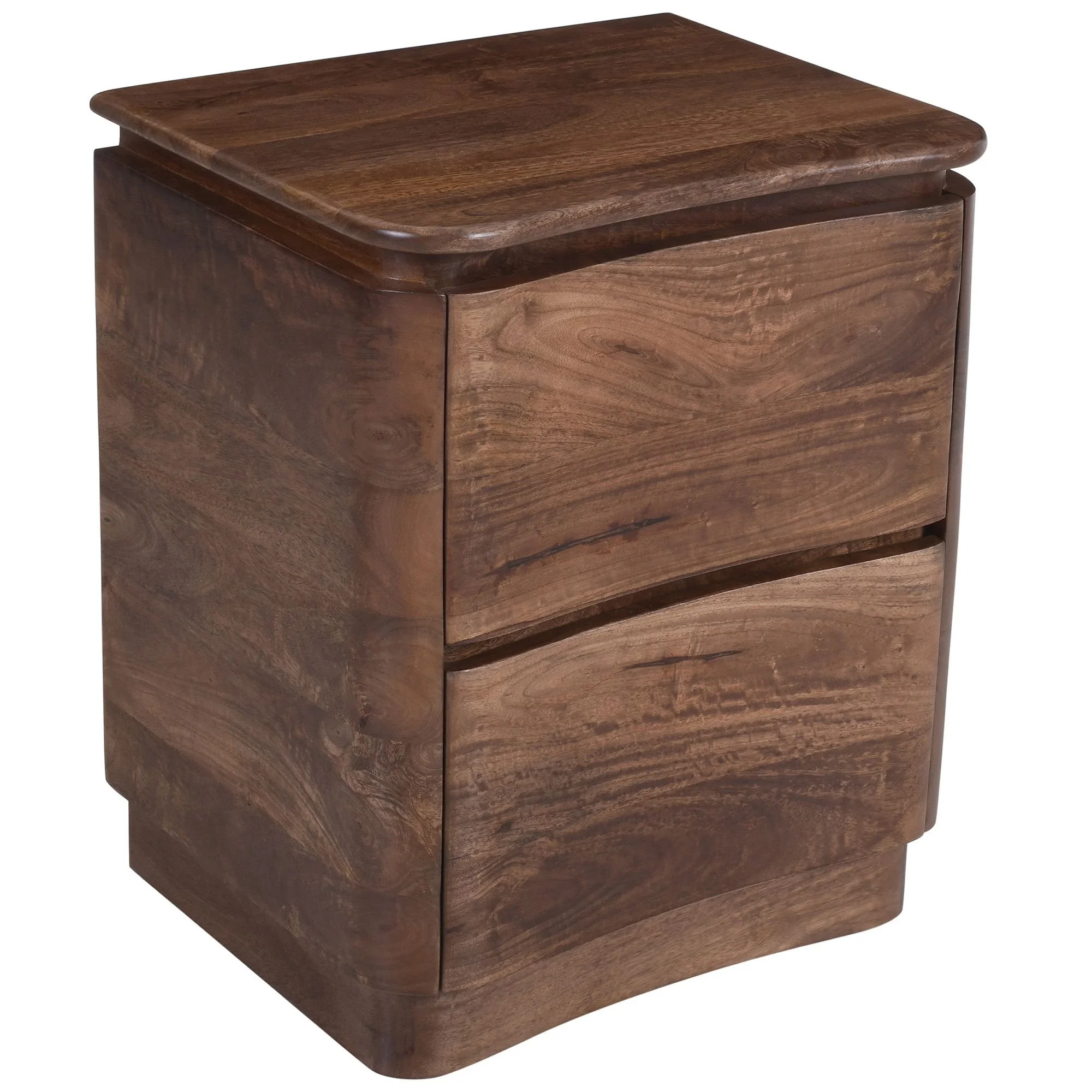 Akhila 2 Drawer Accent Table In Walnut