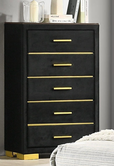 Corte Chest: Black Velvet with Gold — Modern and Contemporary Home  Furniture Store Toronto