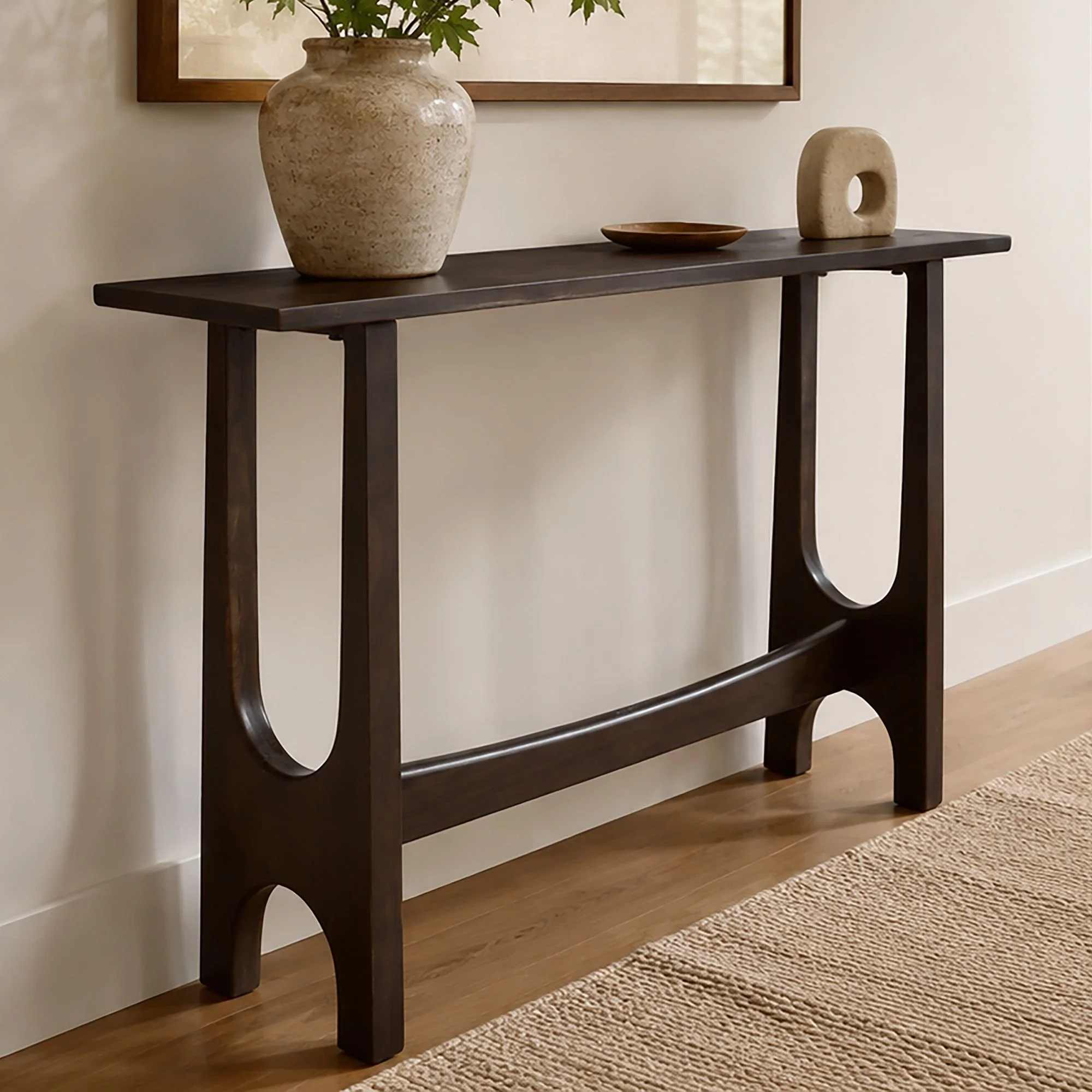 Zelda Console Table, 42" In Mocha