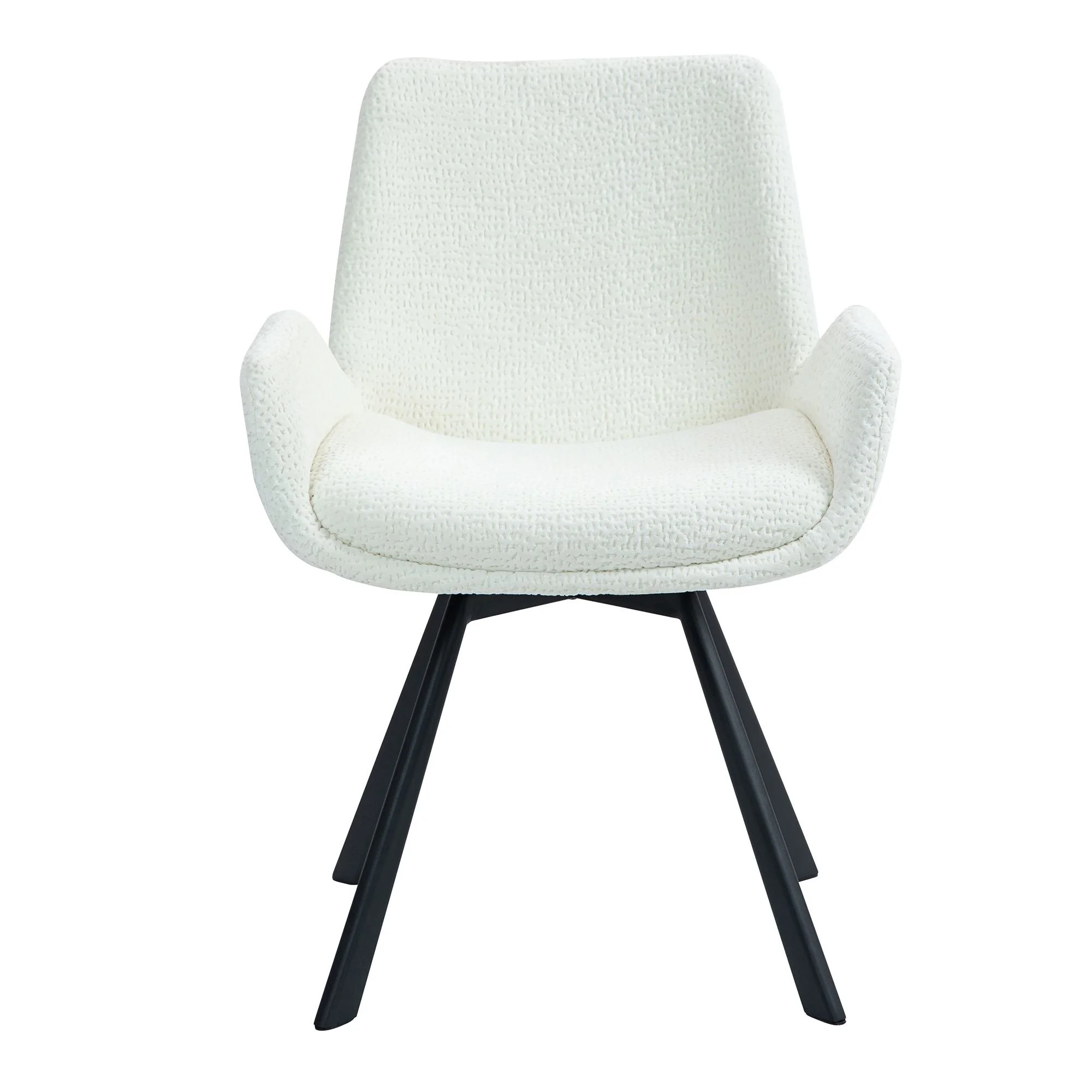 Signy Swivel Dining Chair in Ivory