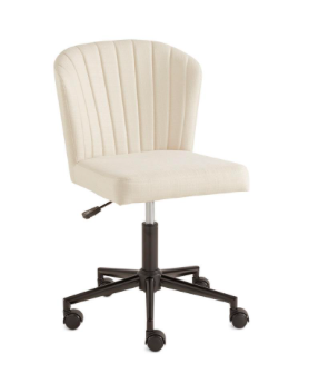 Shelie Office Chair: Ivory