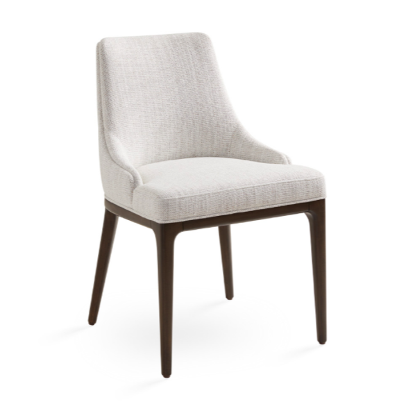 Aveli Dining Chair: Grey Linen
