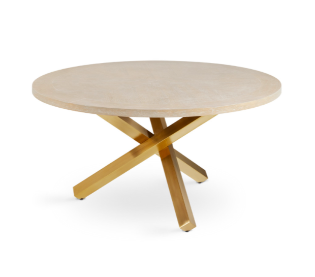 Dana 60" Dining Table: Gold