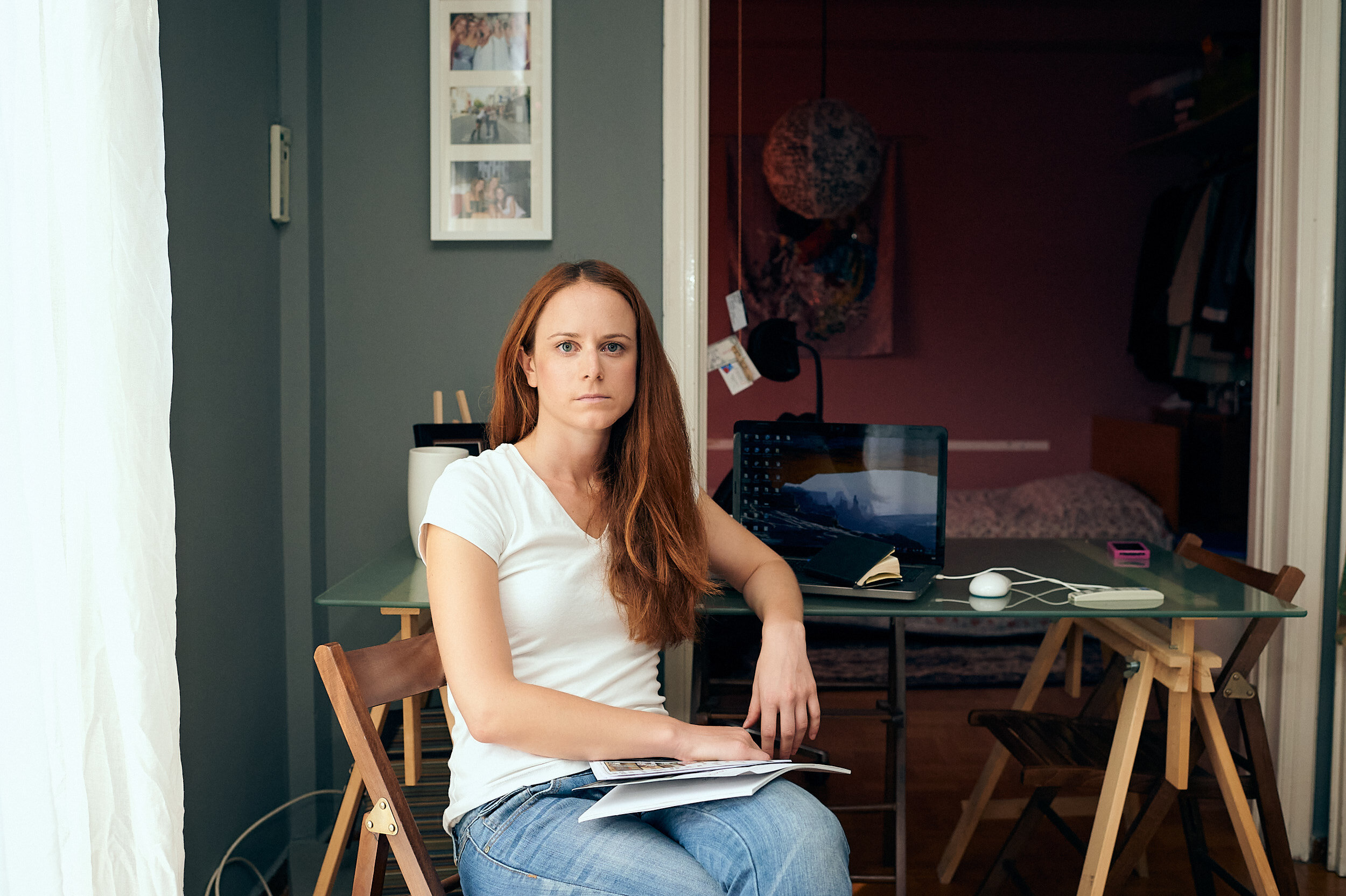  Architect Lina Liakou is seen at her apartment and workplace in Exarcheia, Athens. 