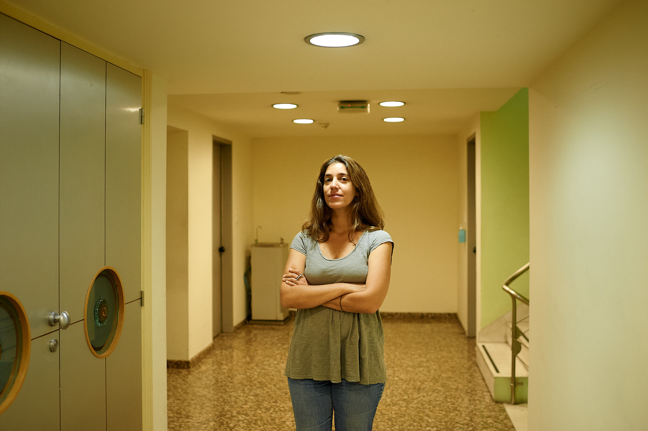  Desmos Co-Founder Ekavi Valleras is seen at the organization's storehouse in Maroussi, Athens. 